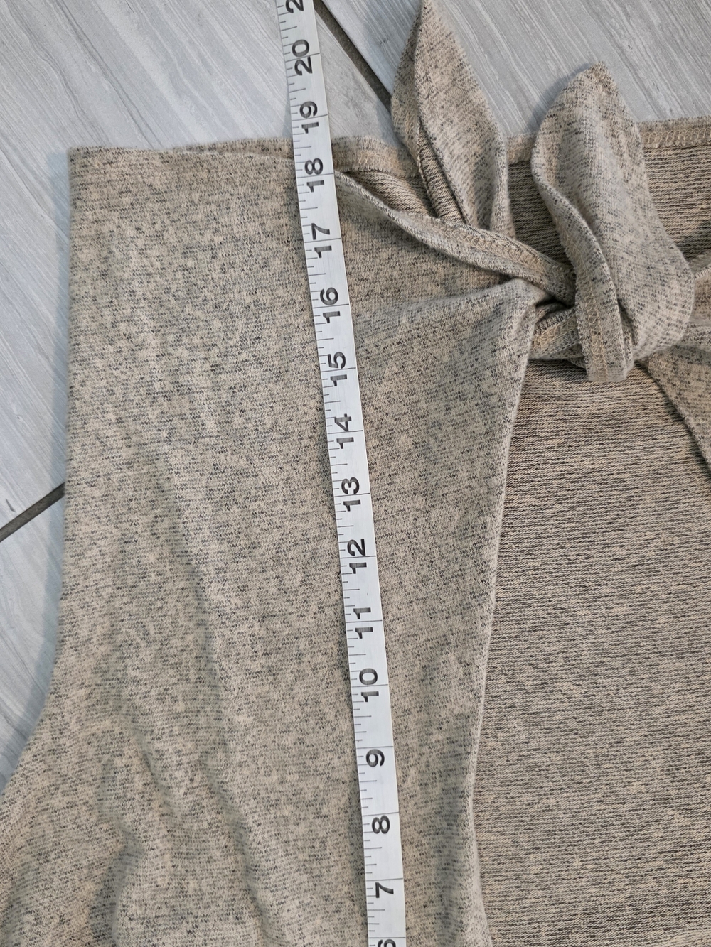 Caution To The Wind Cream Tie-Front Layered-Sleeve Cardigan - Picture 6 of 6